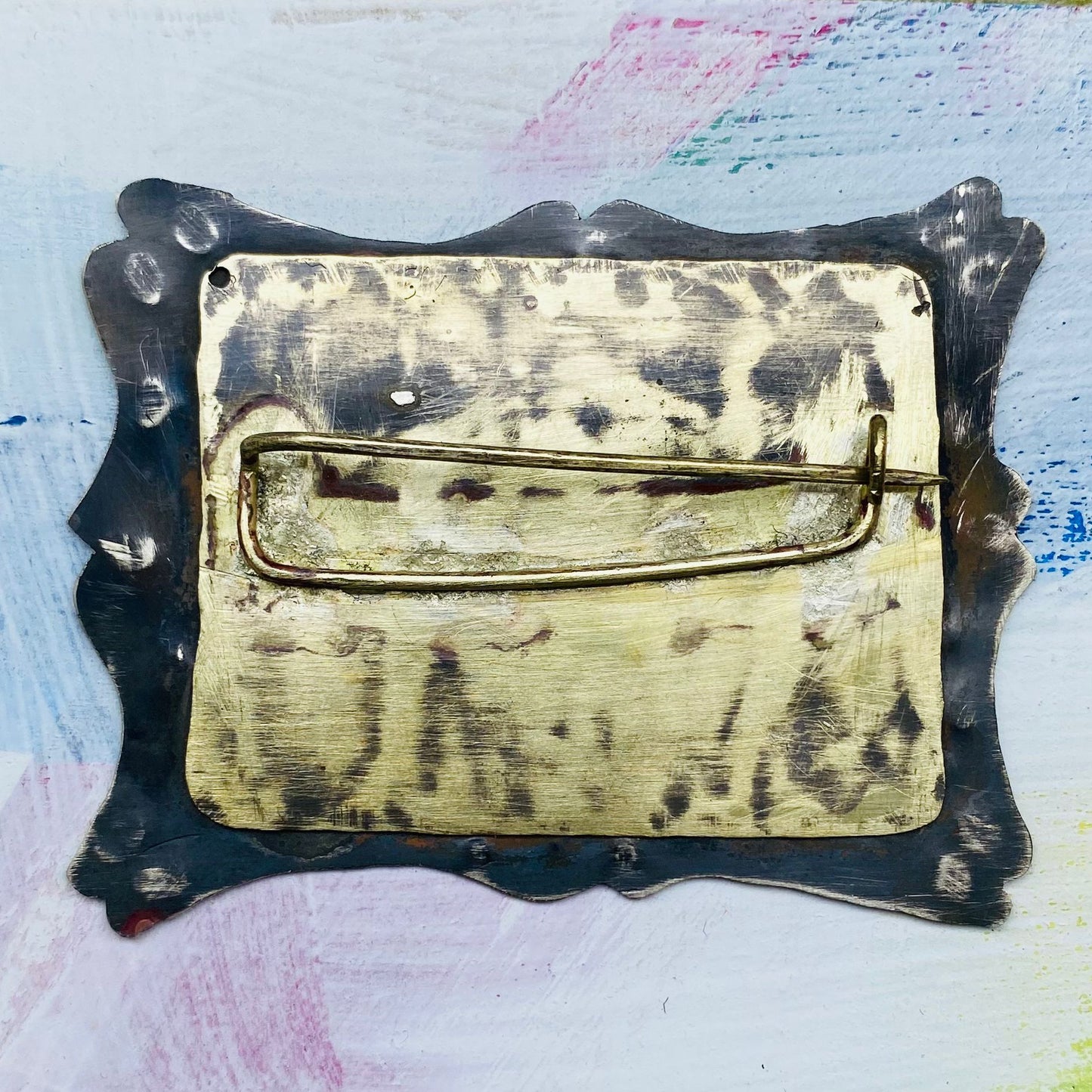 This Way & That Fish Brooch – Handcrafted Statement Pin in Nickel Silver, Copper & Brass - Made to Order Item (Copy)