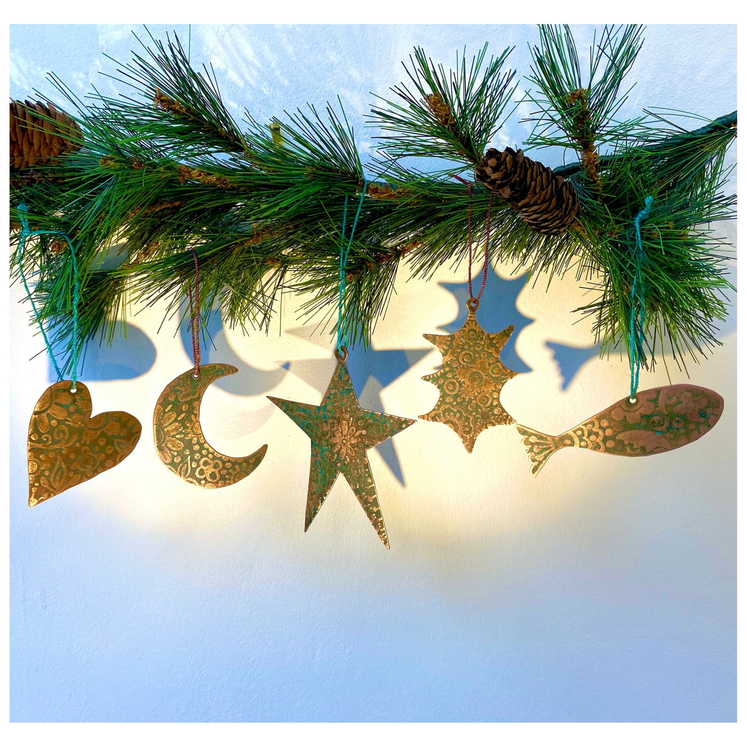 Copper Christmas Decorations