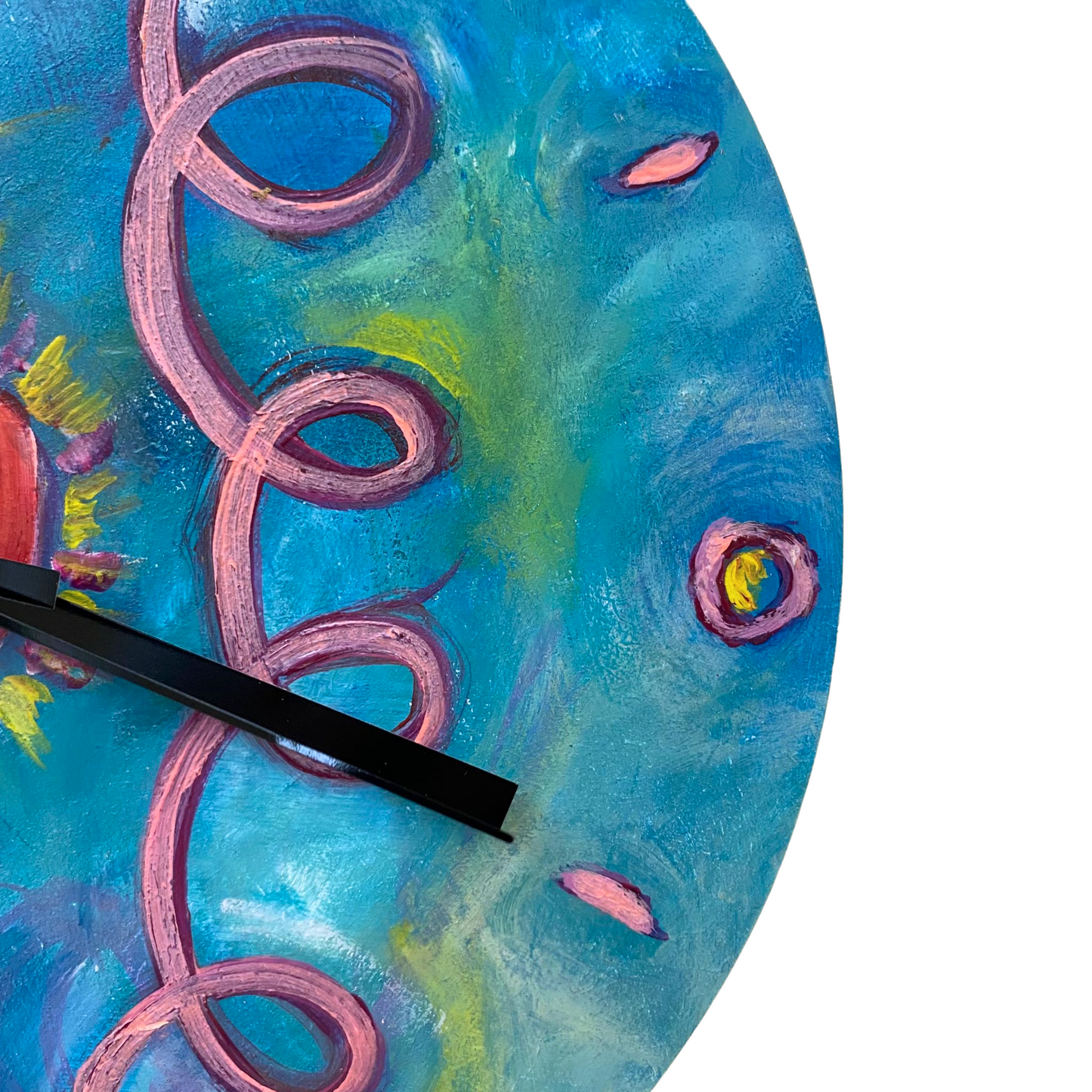 Hand-Painted Clock - 'Abstract'