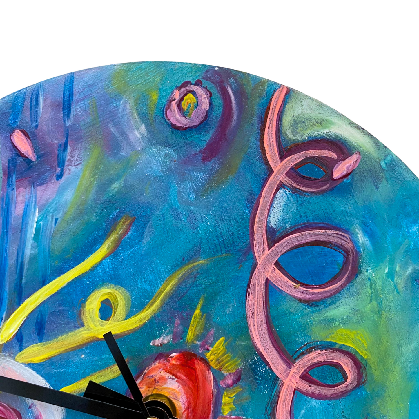 Hand-Painted Clock - 'Abstract'