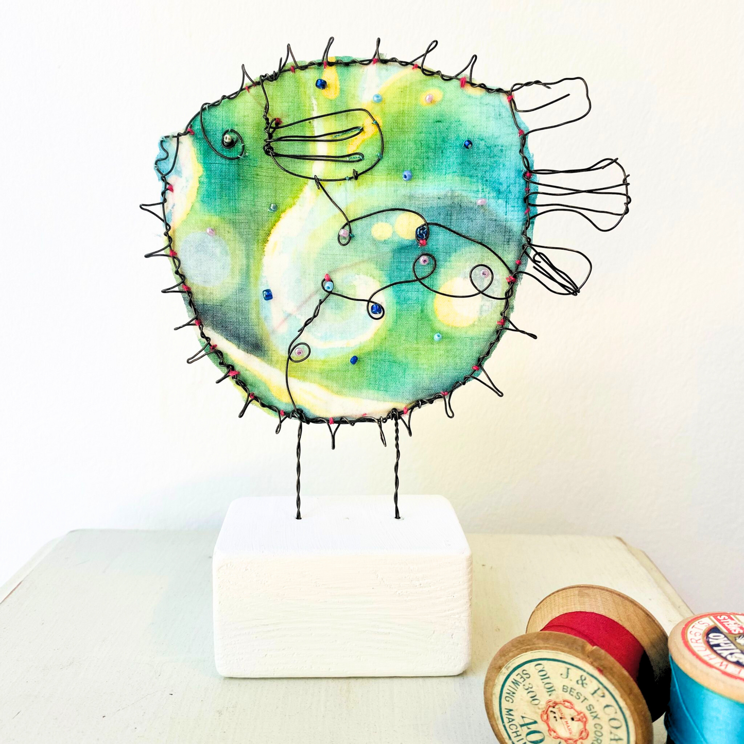 Medium Pufferfish Sculpture