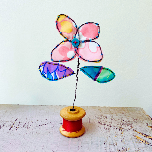 Pink Flower Sculpture