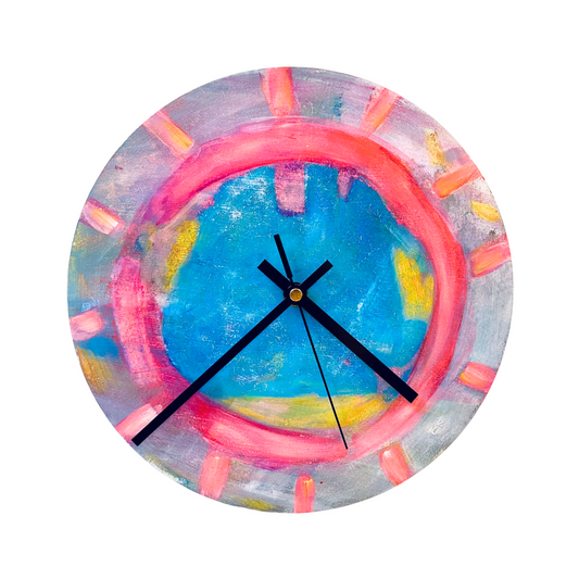 Hand-Painted Clock - 'Sea-View'