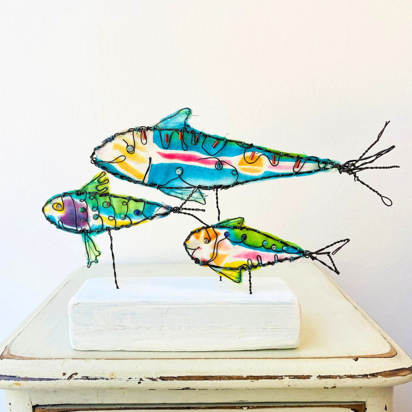 Trio of Fish Sculpture