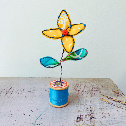 Yellow Flower Sculpture